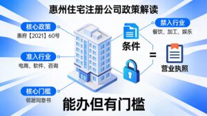 惠州住宅能注册公司吗？2026新规这3种情况不行