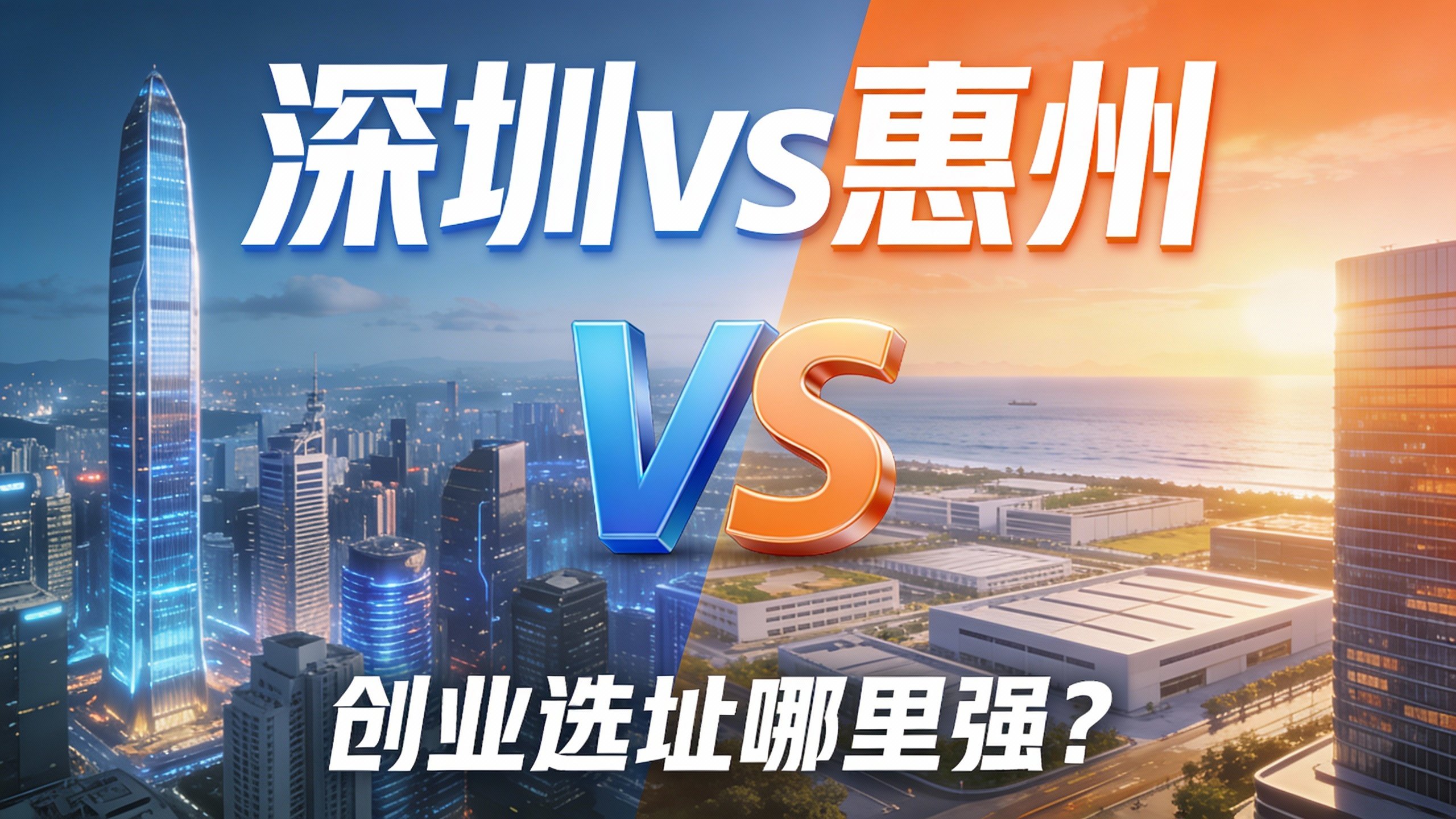 深圳与惠州创业选址环境与氛围对比主图
