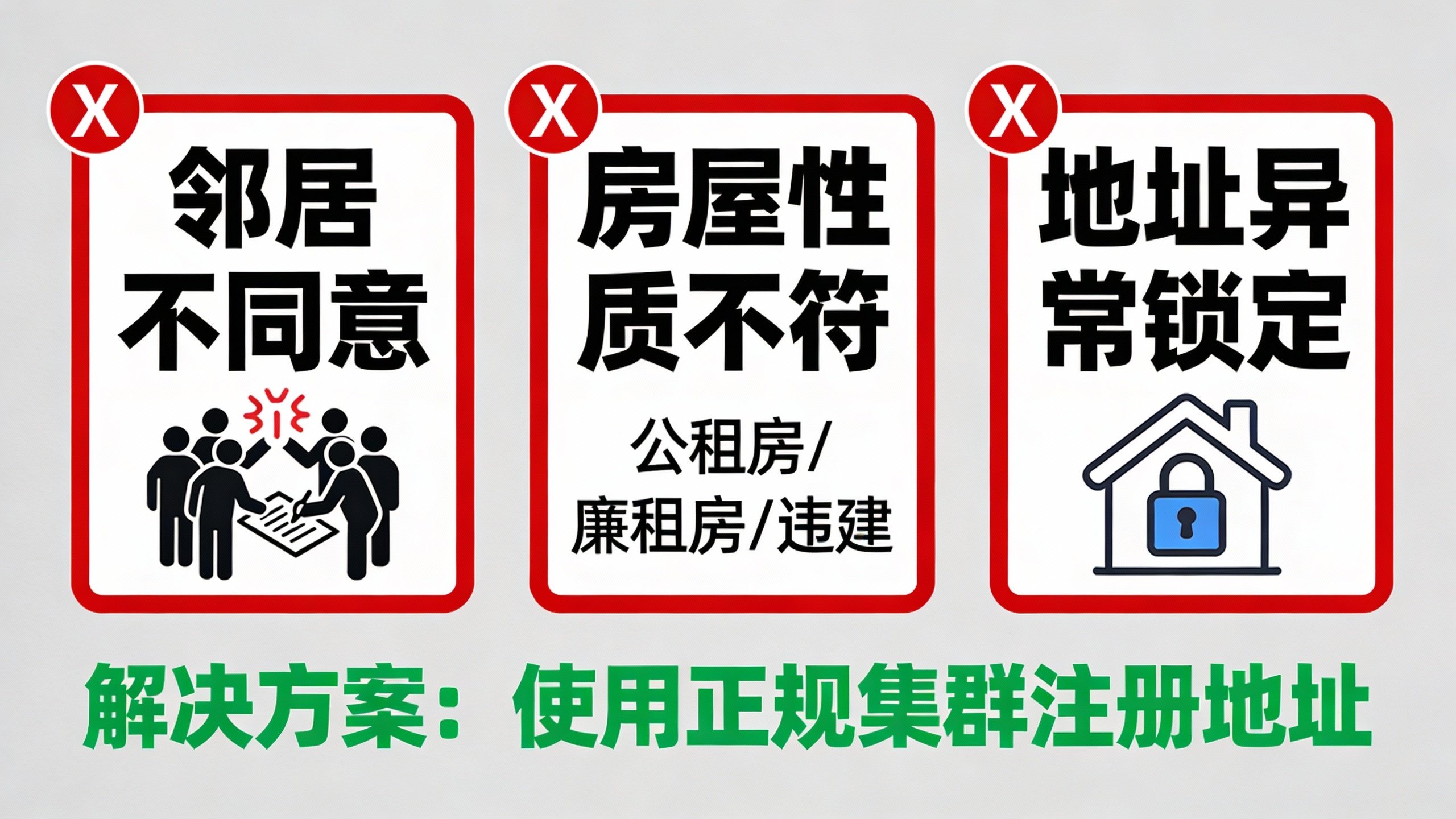 惠州住宅注册被驳回的三大原因图解