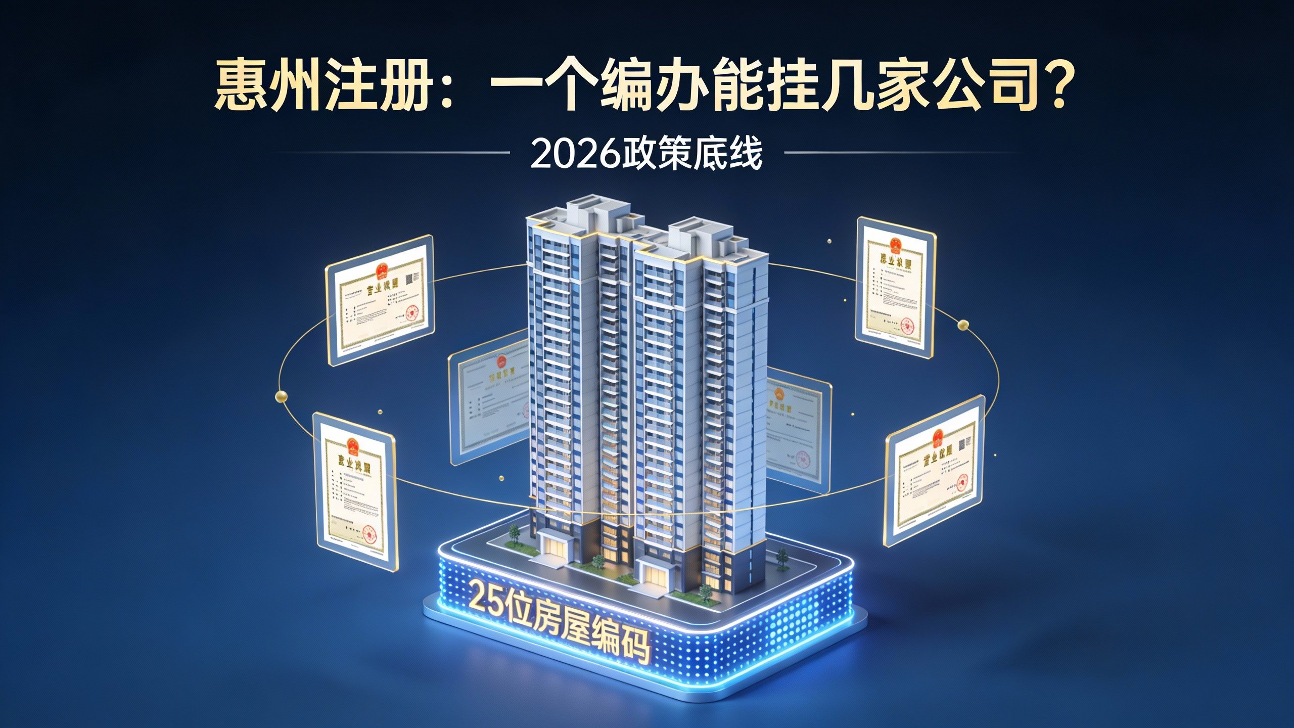 惠州房屋编办一址多照政策核心概念图解